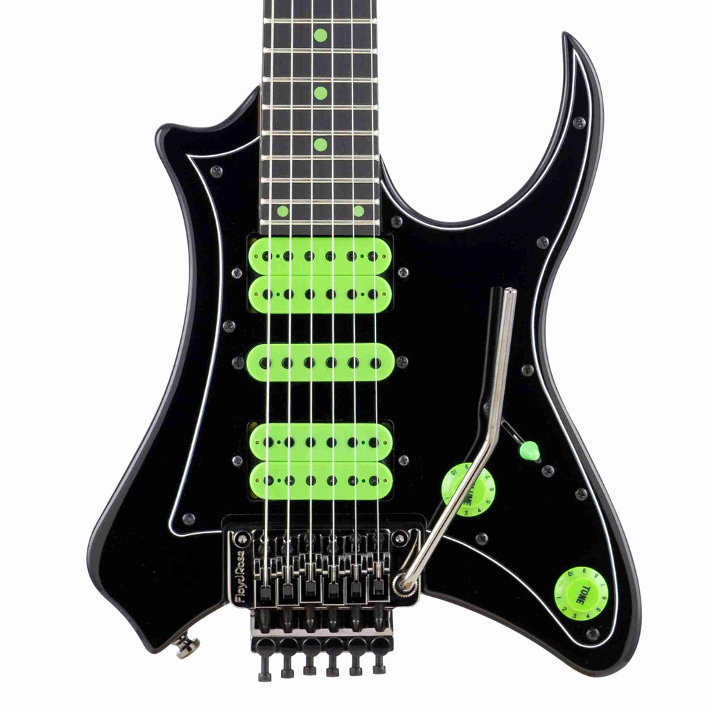Traveler Guitar Vaibrant Deluxe V88X Electric Guitar (Cosmic Black)