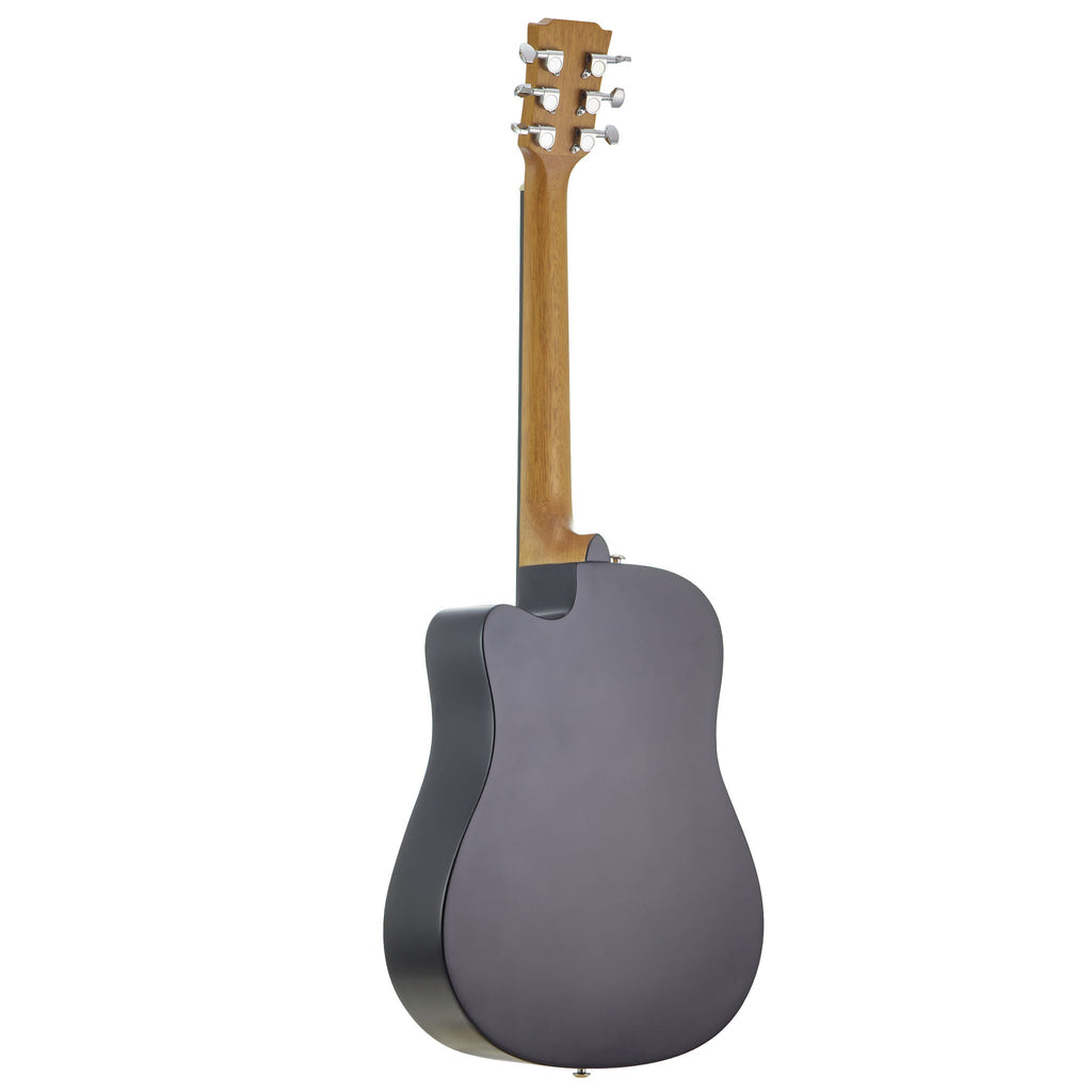 Traveler Guitar Redlands Mini Acoustic Guitar (Spruce) back angle