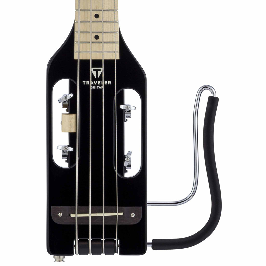 Ultra-Light Bass Acoustic-Electric Bass Guitar (Gloss Black) front detail