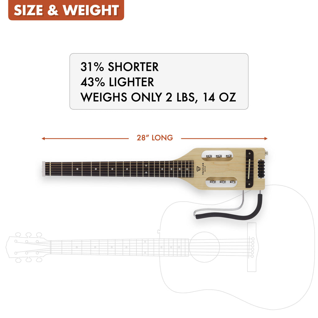 B-Stock Ultra-Light Acoustic Lefty (Maple)-Traveler Guitar®