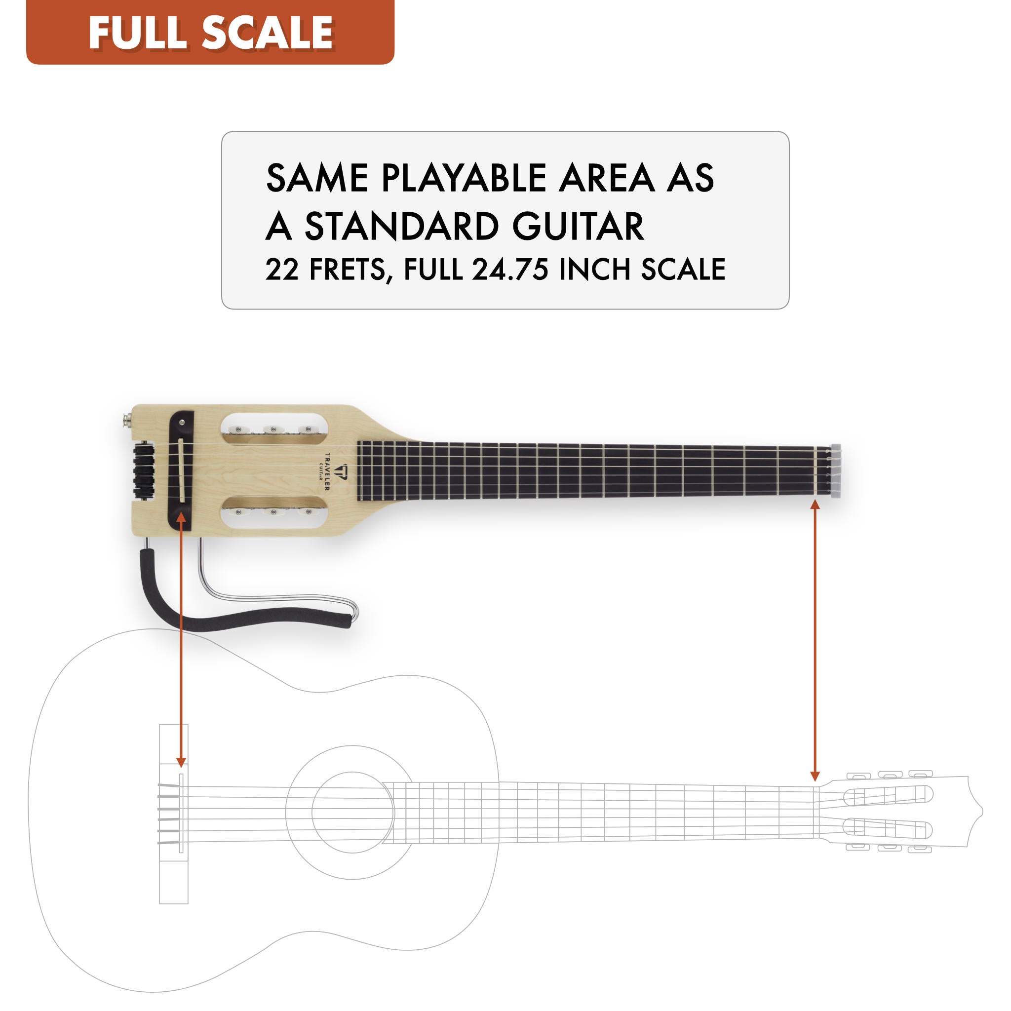 B-Stock Ultra-Light Nylon (Maple)-Traveler Guitar®