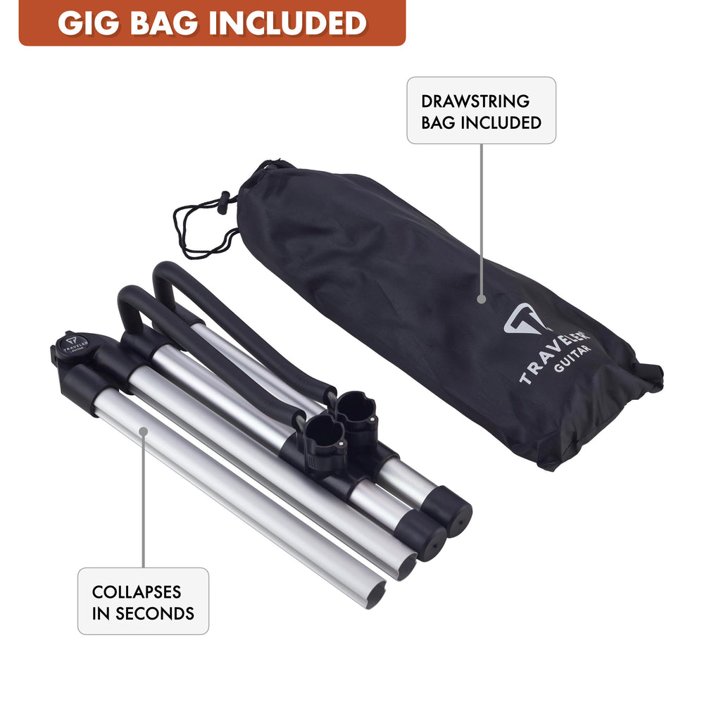 Portable Folding Guitar Stand with Gig Bag-Traveler Guitar®