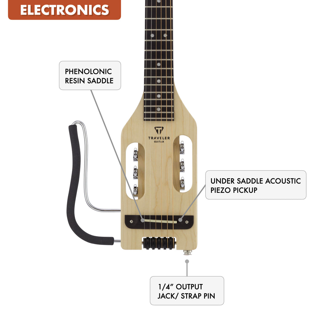 B-Stock Ultra-Light Acoustic Lefty (Maple)-Traveler Guitar®