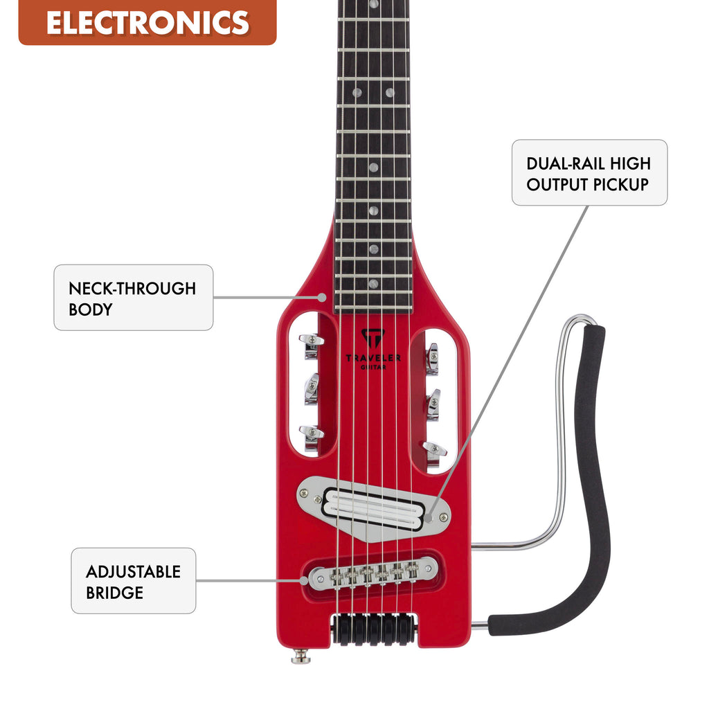 B-Stock Ultra-Light Electric (Torino Red)-Traveler Guitar®