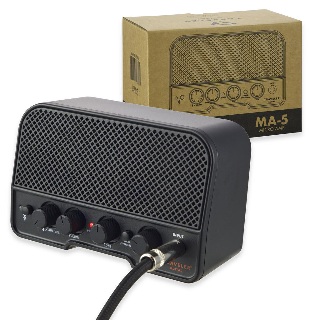 Traveler Guitar MA-5 Micro Battery-Powered Combo Amp With Bluetooth (Black)-Traveler Guitar®