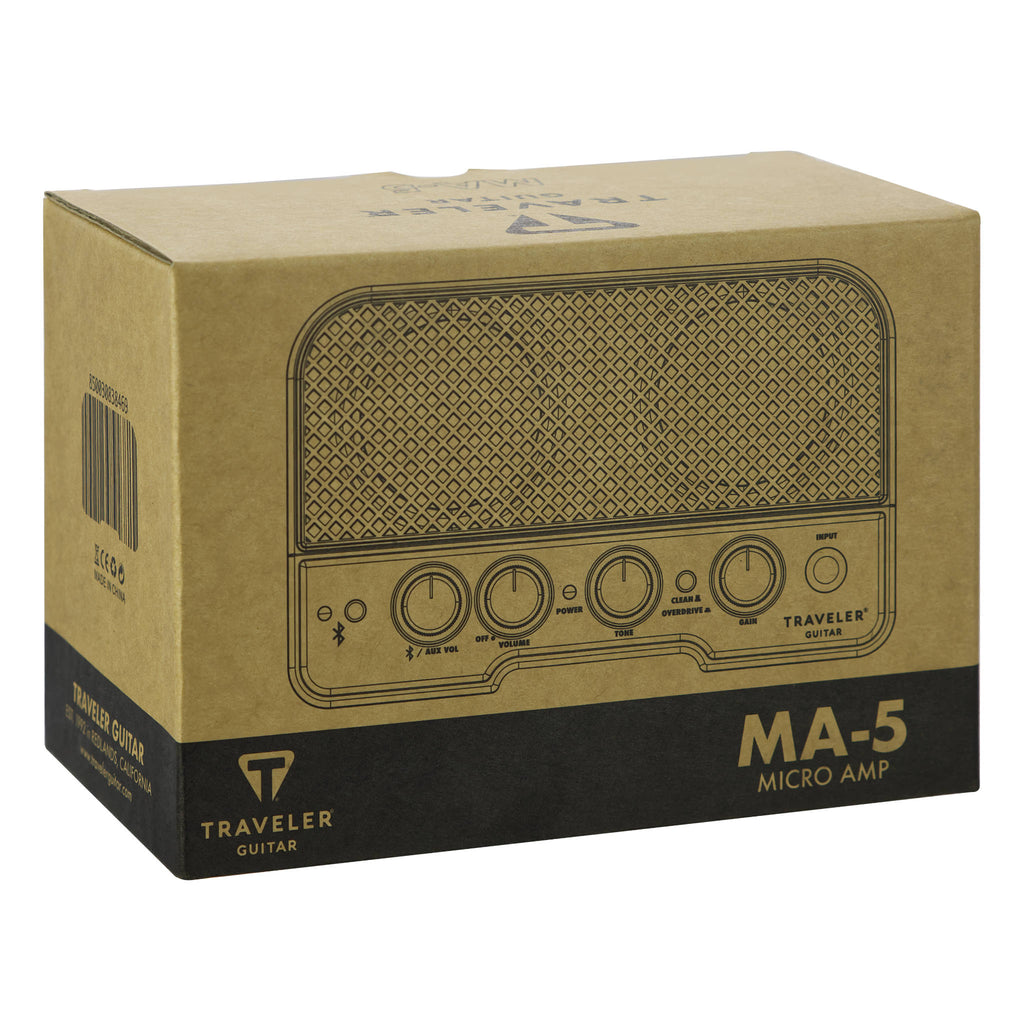 Traveler Guitar MA-5 Micro Battery-Powered Combo Amp With Bluetooth (Black)-Traveler Guitar®