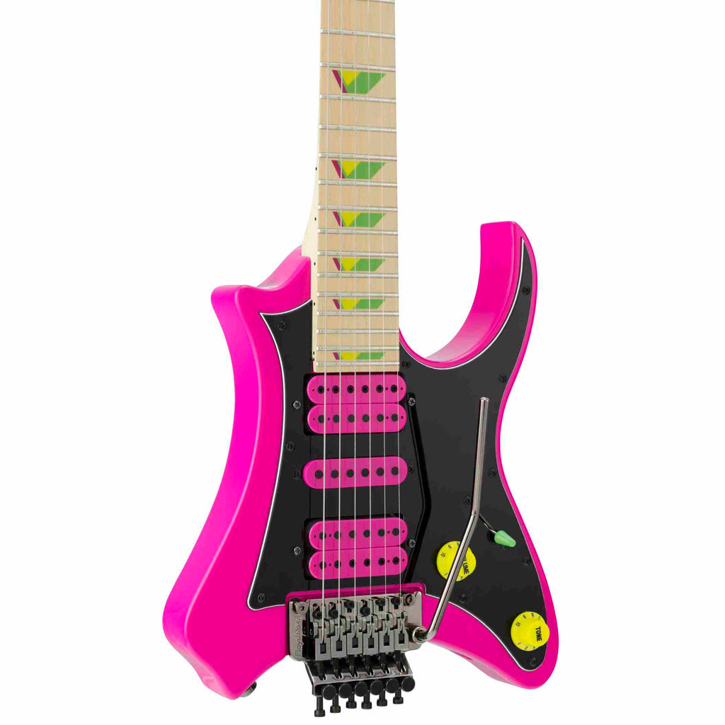 B-Stock Vaibrant® Deluxe V88X (Hot Pink)-Traveler Guitar®