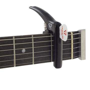 Universal Capo with Pick Holder, Bridge Pin Puller, & Gig Bag – Traveler  Guitar