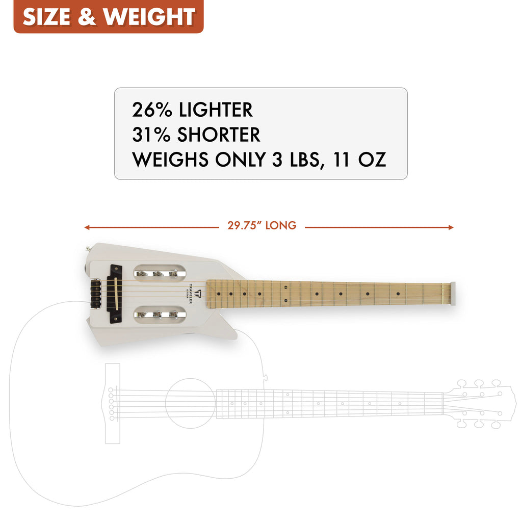 B-Stock EDGE Acoustic-Electric (Angel White)-Traveler Guitar®