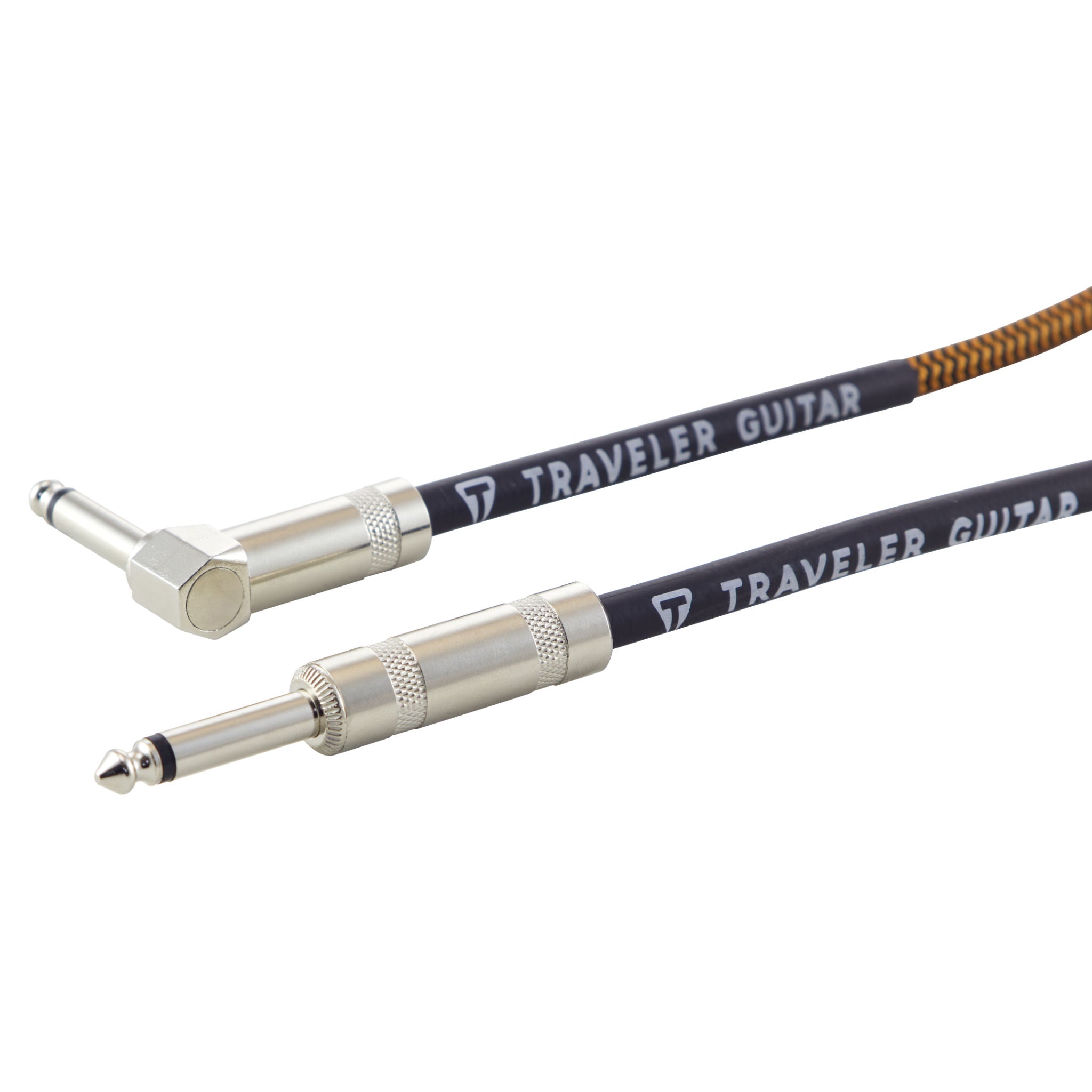 Traveler Guitar 10ft. Braided Instrument Cable-Black/Rust-Traveler Guitar®