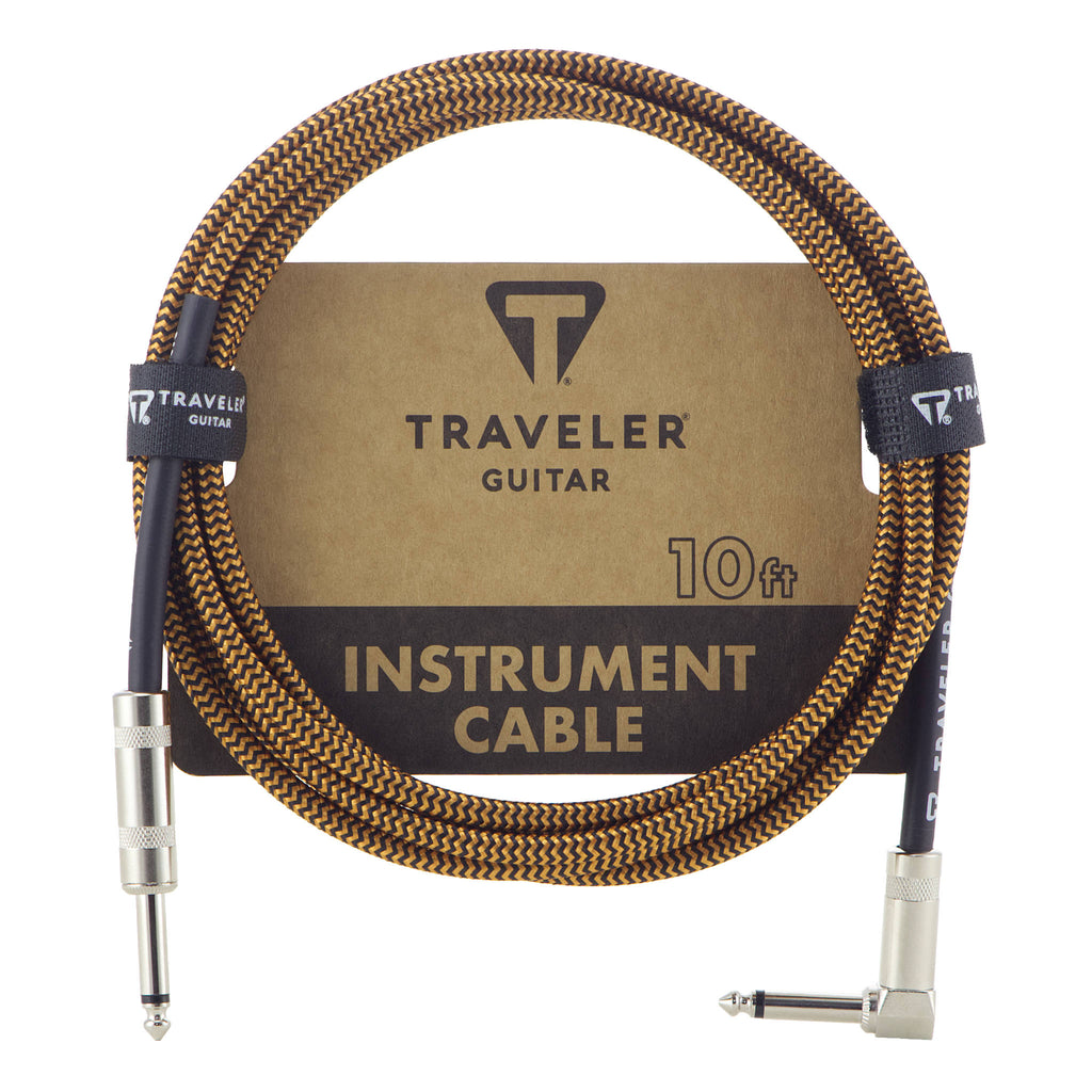 Traveler Guitar Instrument Cable 10' Black/ Rust