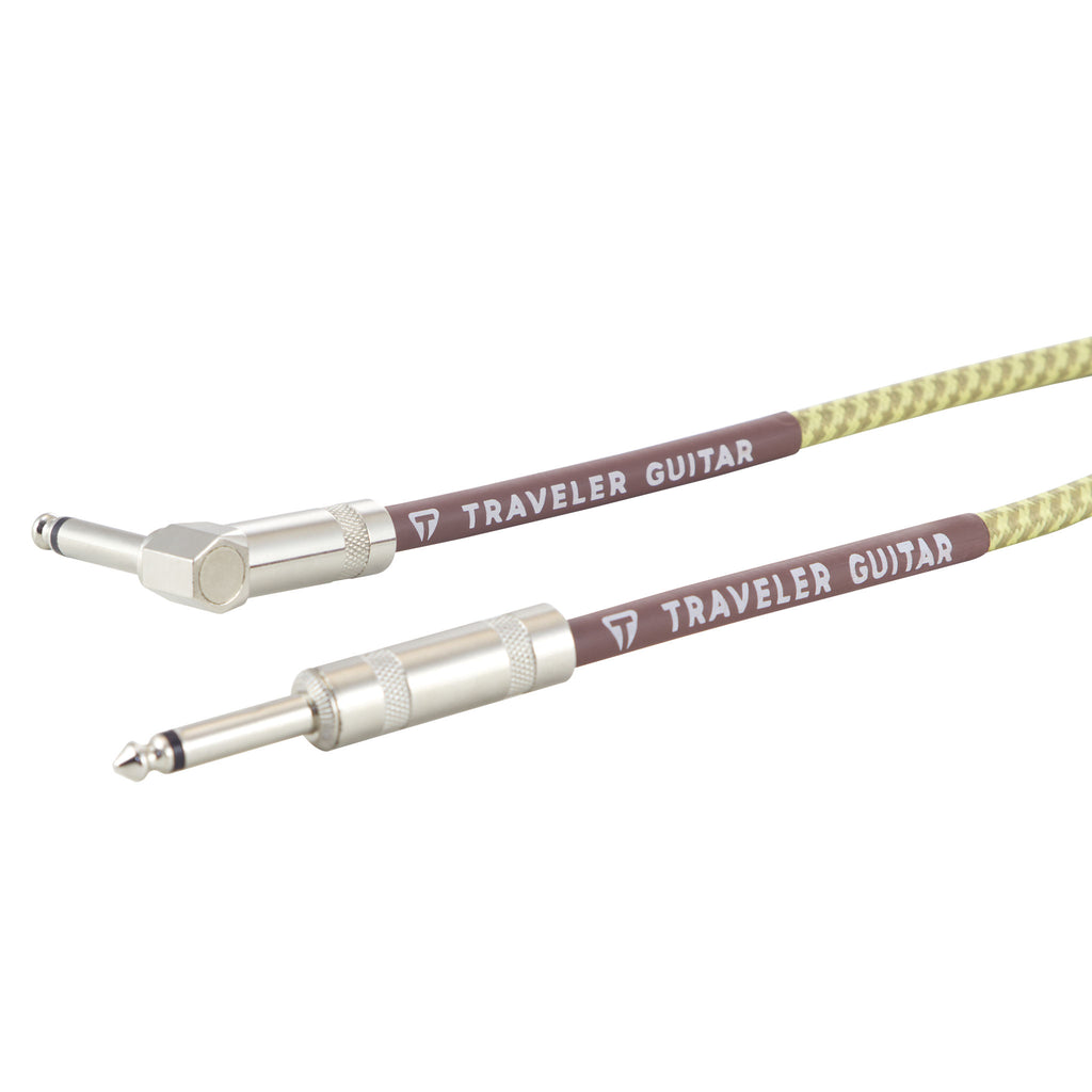 Traveler Guitar Instrument Cable 10' Tweed (angled ends)