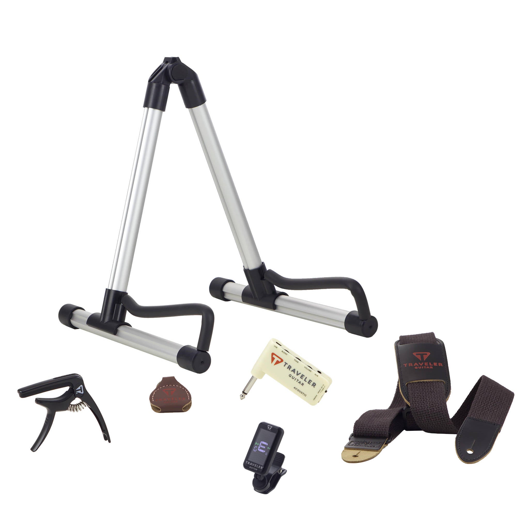 Traveler Guitar Mini Acoustic Guitar Accessory Bundle