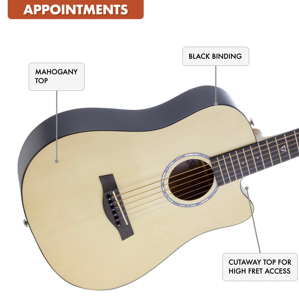 Traveler Guitar Redlands Mini Acoustic Guitar (Spruce) appointments