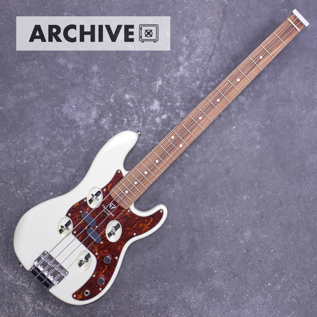 TB-4P Bass (Pearl White)-Traveler Guitar®