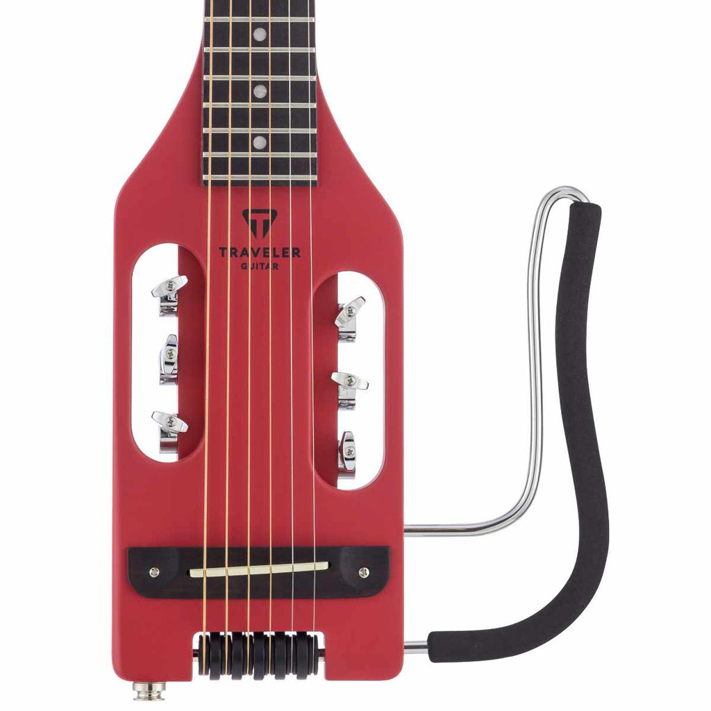 Traveler Guitar Ultra-Light Acoustic Acoustic-Electric Guitar (Vintage Red)