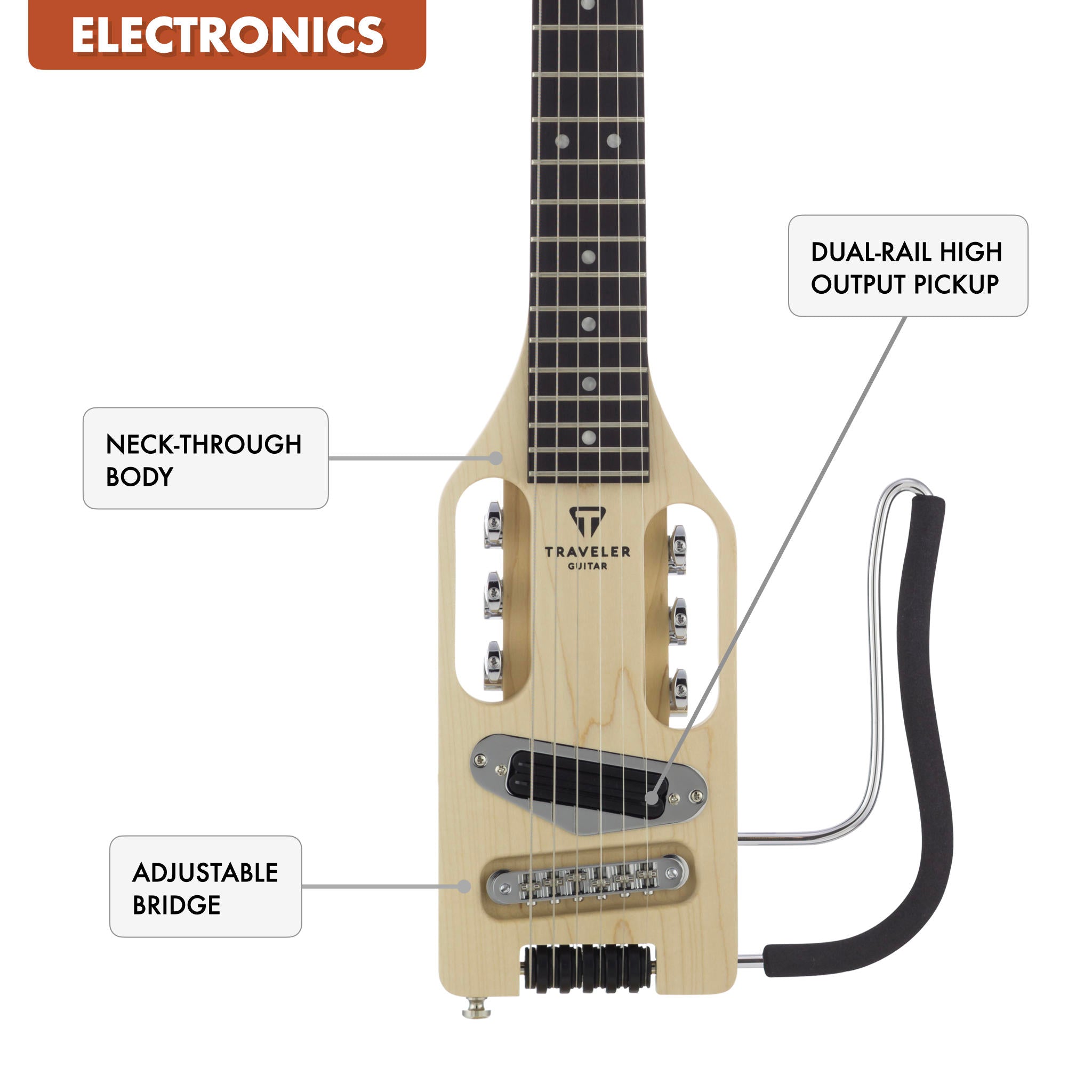 B-Stock Ultra-Light Electric (Maple)-Traveler Guitar®