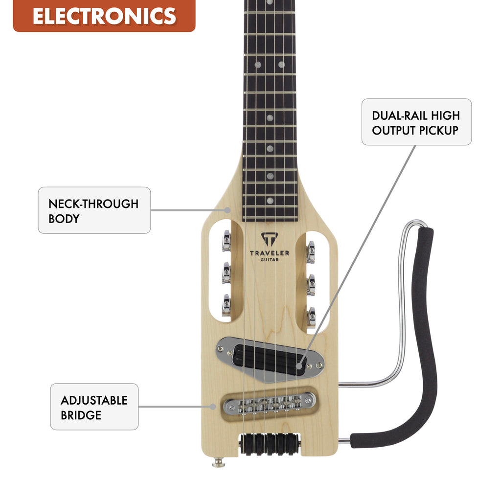 B-Stock Ultra-Light Electric (Maple)-Traveler Guitar®