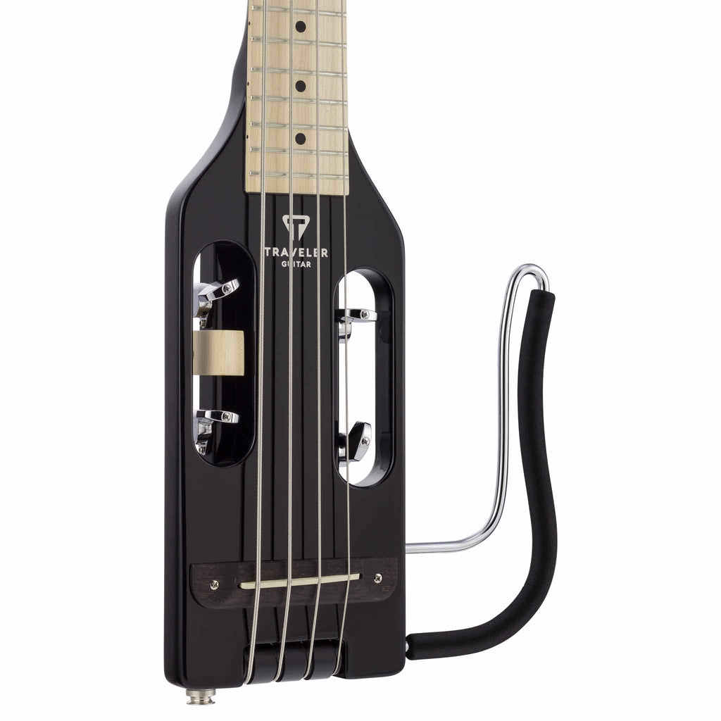 Ultra-Light Bass Acoustic-Electric Bass (Black Gloss) front detail