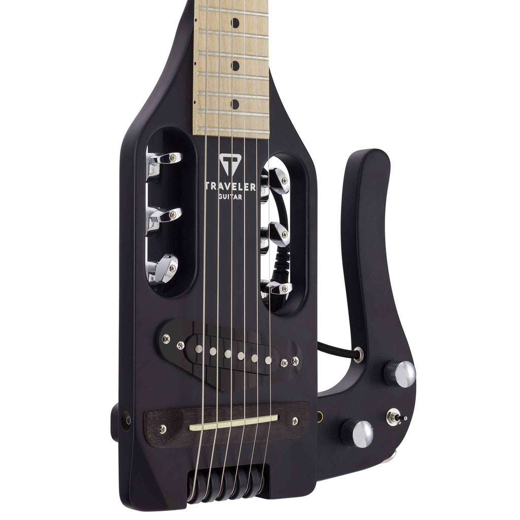 Pro-Series Standard Hybrid Guitar (Black Matte) front detail