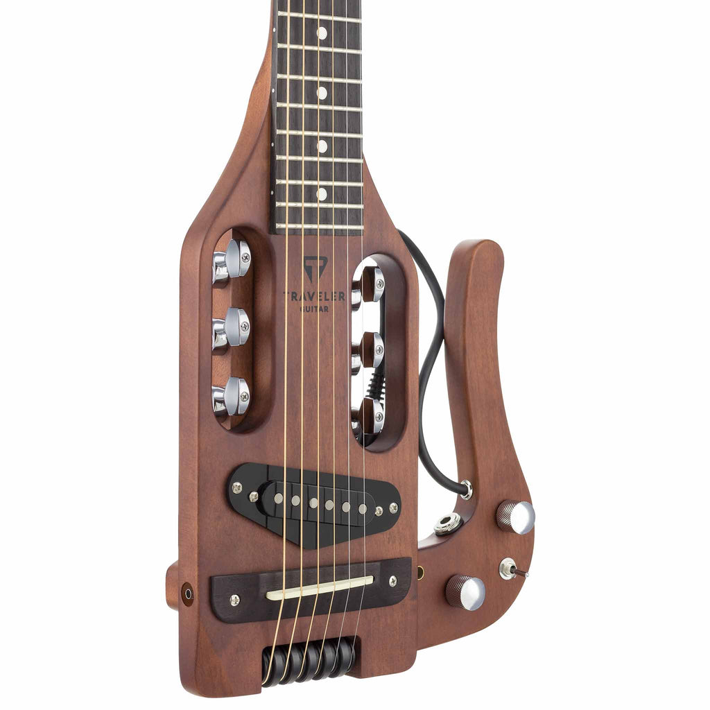 Pro-Series Standard Hybrid Guitar (Antique Brown) front detail