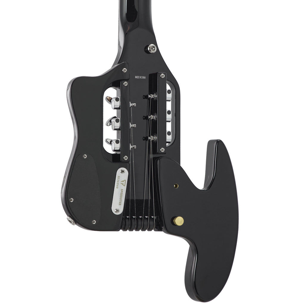Speedster Standard Electric Guitar (Black) back detail
