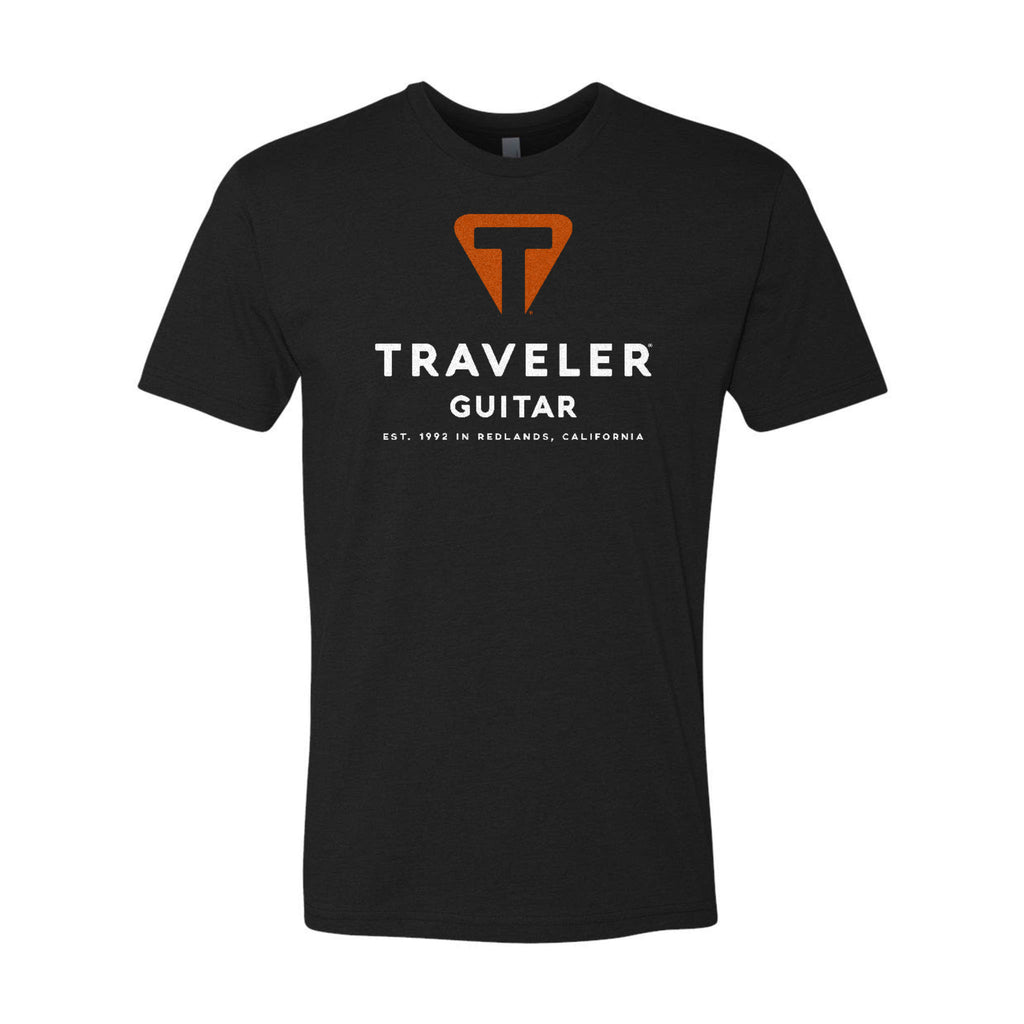 Traveler Guitar Origin Logo Tee (Front Logo, Black)